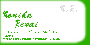 monika remai business card